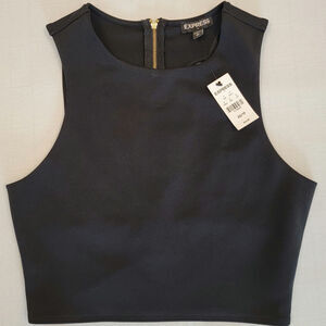 NWT Express Cut Out Back Crop Tank
